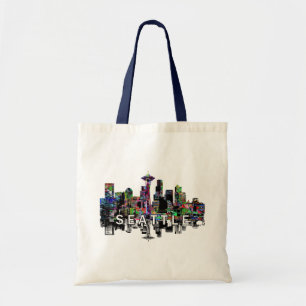 Seattle, Washington op graffiti Tote Bag