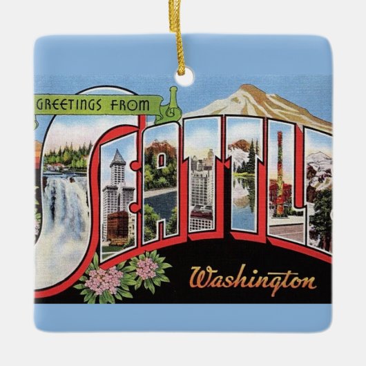  Seattle Washington Ornament (Voorkant)