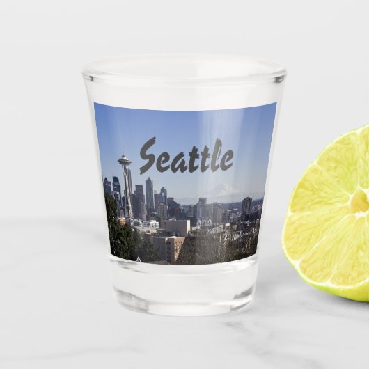 Seattle Washington scene Shot Glas (Voorkant)
