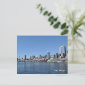 Seattle Washington Skyline Briefkaart (Staand voorkant)