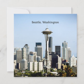 Seattle, Washington skyline Kaart