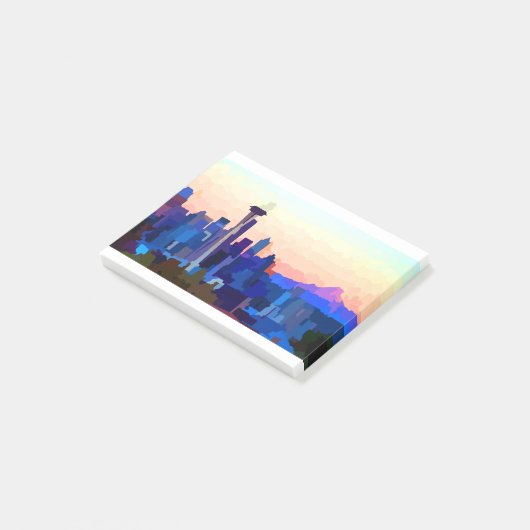 Seattle Washington Skyline Post-it® Notes (Schuin)