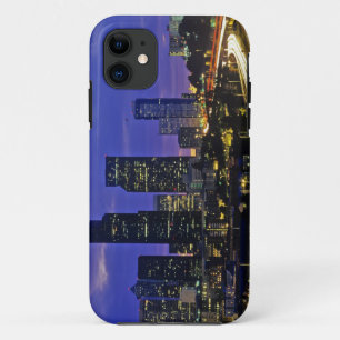 Seattle, Washington skyline 's nachts iPhone 11 Hoesje