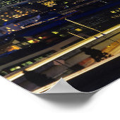 Seattle, Washington skyline 's nachts Poster (Hoek)