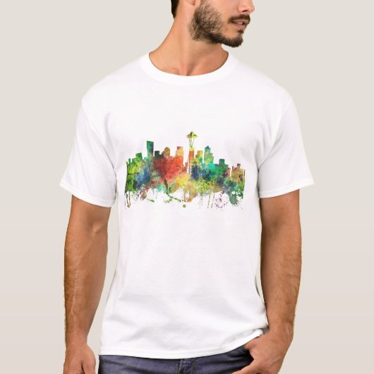 SEATTLE WASHINGTON SKYLINE SP - T-SHIRT (Voorkant)