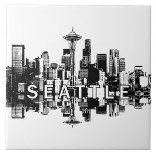 Seattle, Washington skyline Tegeltje