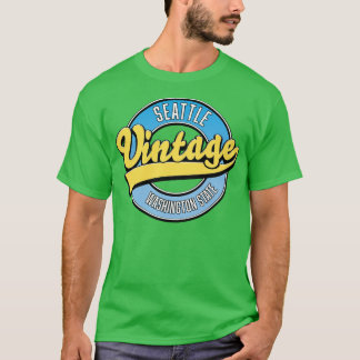 Seattle Washington State retro logo T-shirt
