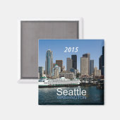 Seattle Washington Travel Photo Magnet (Recto/Verso)