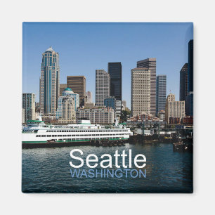 Seattle Washington Travel Photo Souvenir Magnet Magneet