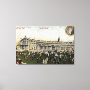 Seattle, Washington - Uitzicht van de Landbouw Canvas Afdruk