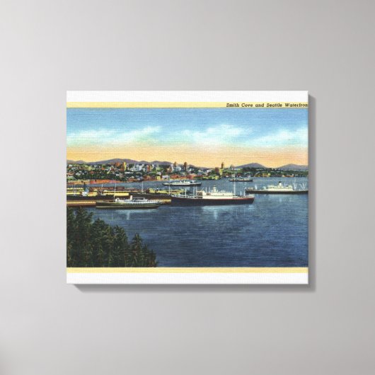 Seattle, Washington - Uitzicht van Smith Canvas Afdruk (Voorkant)