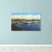Seattle, Washington - Uitzicht van Smith Canvas Afdruk (Insitu (Houten vloer))