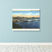 Seattle, Washington - Uitzicht van Smith Canvas Afdruk (Insitu (Houten vloer))