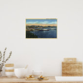 Seattle, Washington - Uitzicht van Smith Poster (Keuken)