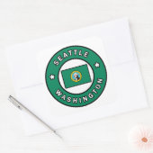 Seattle Washington Vierkante Sticker (Envelop)