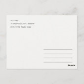 Seattle, Washington Watercolor Landscape Wedding Briefkaart (Achterkant)