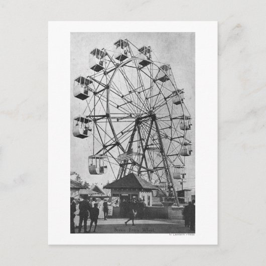 Seattle, Washington Yukon-Pacific Expo Ferris Briefkaart (Voorkant)