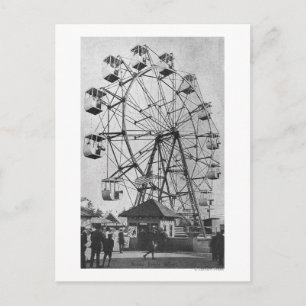 Seattle, Washington Yukon-Pacific Expo Ferris Briefkaart