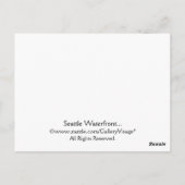 Seattle Waterfront... Briefkaart (Achterkant)