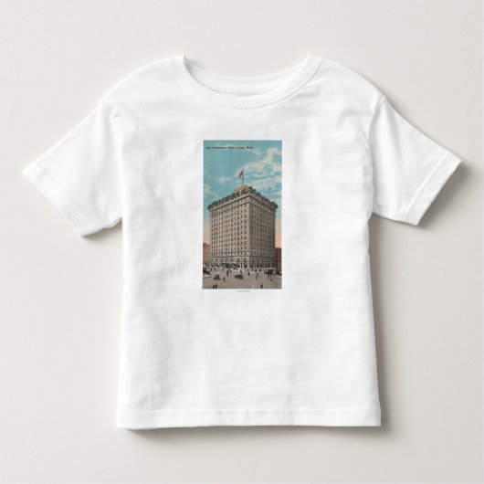 Seattle, WAView van het Washington Hotel Kinder Shirts (Voorkant)