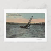 Seattle, WAYachting op Lake Union Briefkaart (Voorkant)