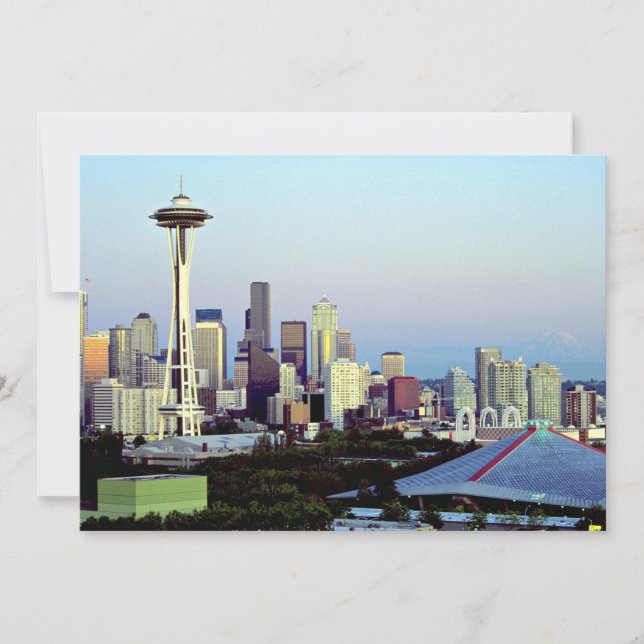 Seattle with Mount Rainier, Washington State, VS (Voorkant)