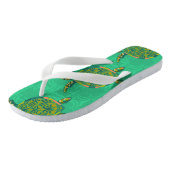 Seaturtle Aquamarine Flip Flops (Schuin)
