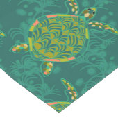 Seaturtle Aquamarine Table Runner Korte Tafelloper (Hoek)