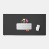 Seau de bonbons squelette de flamant rose d'Hallow (Clavier et souris)