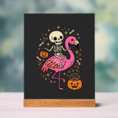 Seau de bonbons squelette de flamant rose Hallowee (Neutre)