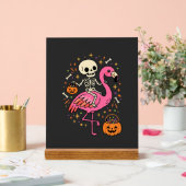 Seau de bonbons squelette de flamant rose Hallowee (Mariage)
