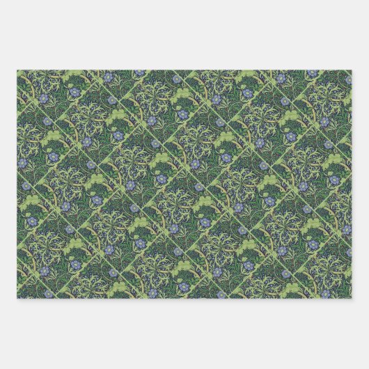 Seaweed art nouveau design by William Morris Inpakpapier Vel (Voorkant)