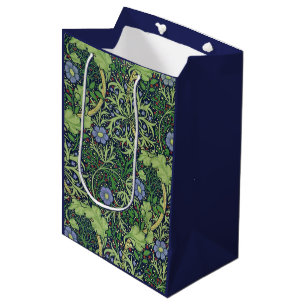 Seaweed art nouveau design by William Morris Medium Cadeauzakje