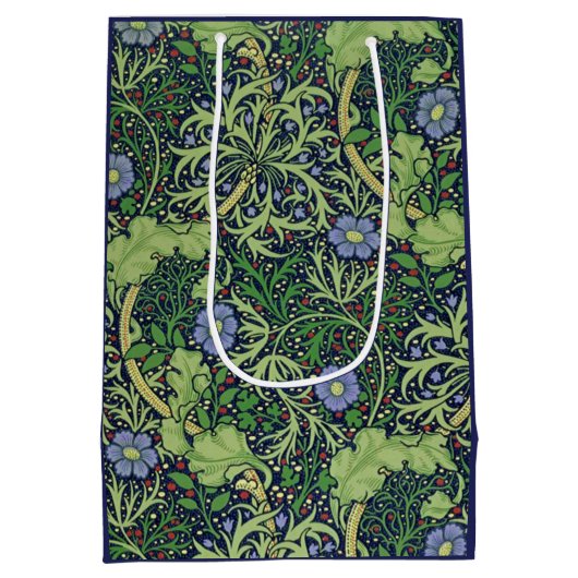 Seaweed art nouveau design by William Morris Medium Cadeauzakje (Achterkant)