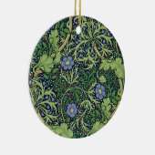 Seaweed cobalt thyme - William Morris Keramisch Ornament (Rechts)