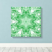 Seaweed Mandala Canvas Afdruk (Insitu (Houten vloer))