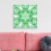 Seaweed Mandala Canvas Afdruk (Insitu (Woonkamer))