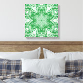 Seaweed Mandala Canvas Afdruk (Insitu (Slaapkamer))