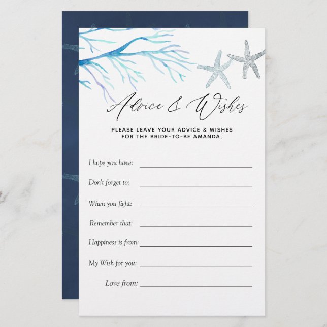 Seaweed Nautical Shower Game (Voorkant / Achterkant)