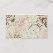 Seaweed-ontwerp voor zijde (m/v op papier) visitekaartje (Achterkant)