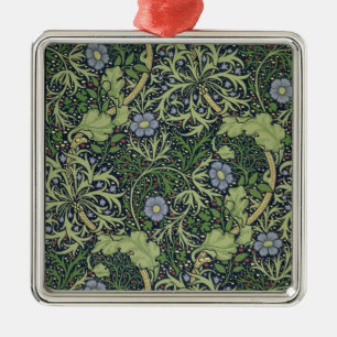 Seaweed Wallpaper Design, gedrukt door John Henry Metalen Ornament
