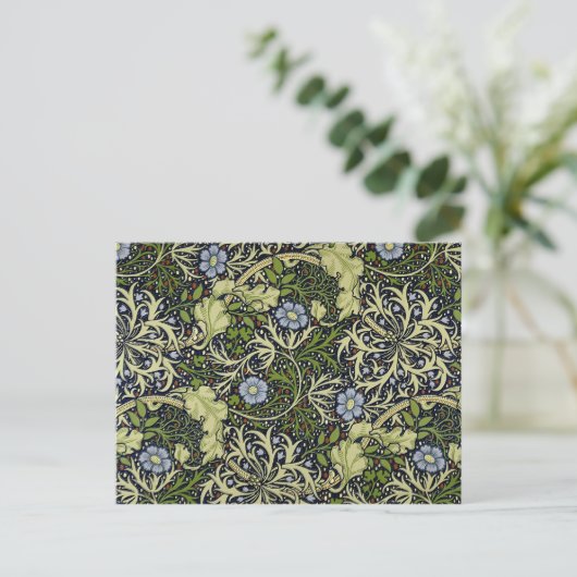 Seaweed William Morris Wallpaper Briefkaart (Staand voorkant)