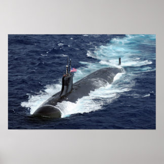 Seawolf-klasse aanval onderzeeër USS Connecticut Poster