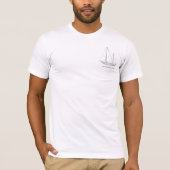 SeaWolf met gedupeerde piratenvlag T-shirt (Voorkant)