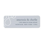 Seaworthy Return Address Label | Mist (Voorkant)