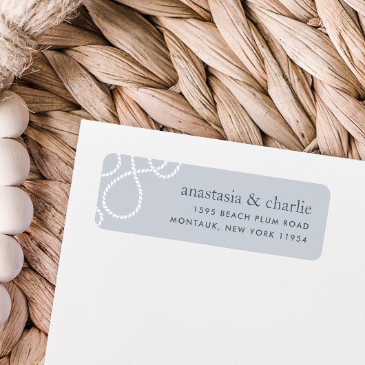 Seaworthy Return Address Label | Mist