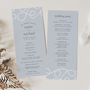 Seaworthy Wedding Ceremony Mist Programma