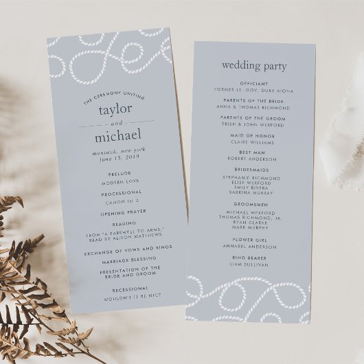 Seaworthy Wedding Ceremony | Mist Programma