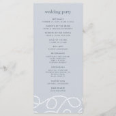 Seaworthy Wedding Ceremony | Mist Programma (Achterkant)