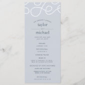 Seaworthy Wedding Ceremony | Mist Programma (Voorkant)